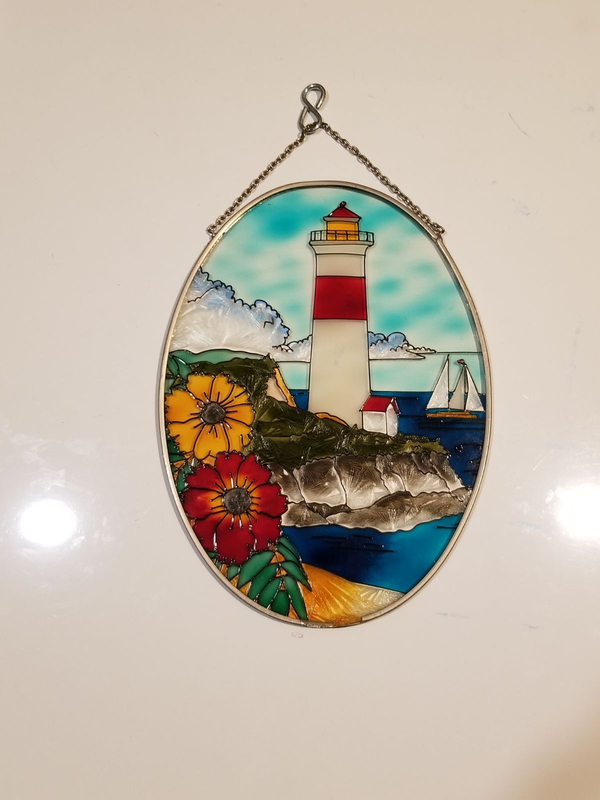 IN SPIRIT I AM FREE AM-DC-42638 Amia Studios Hand Painted Glass Dreamcatcher IN SPIRIT I AM FREE AM-DC-42638 Amia Studios Hand Painted Glass Dreamcatcher
